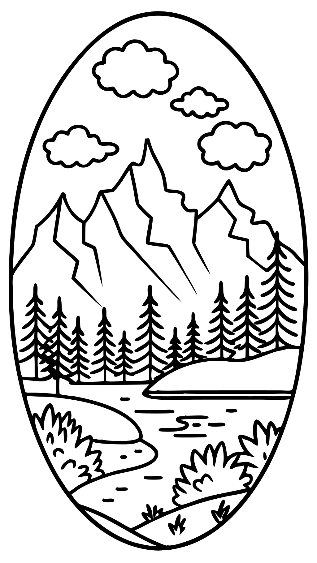 bob ross coloring pages